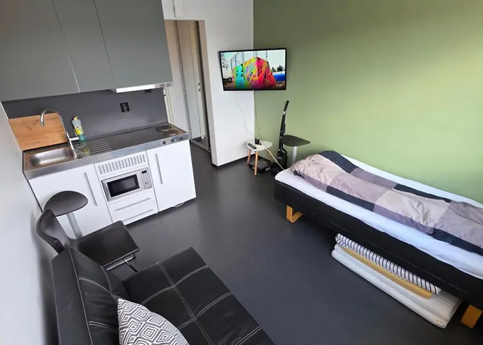 Trivelig Studioleilighet Pa Byasen Med Treningsrom, Uteareal Og Parkering